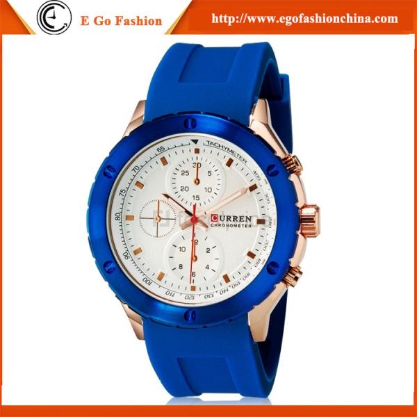 8165 Blue Sports Watch Wholesale Price Cheap Silicone Watch Hot Sale Hip Hop