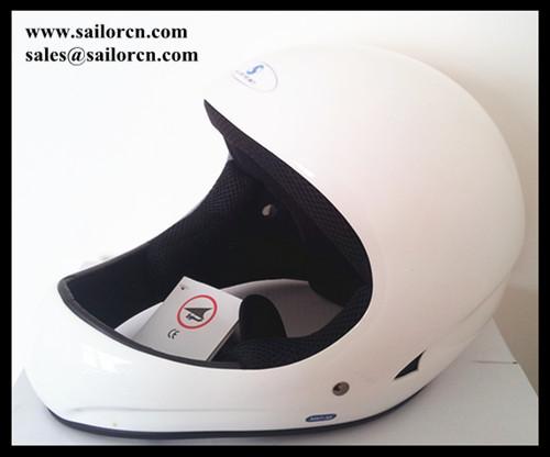 Speed flying helmet GD-B Fiber glass Paragliding helmet white colour full face