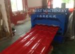 Construction Metal Glazed Steel Roof Tile Roll Forming Machine High Speed Making