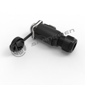 Outdoor IP67 Rated 8-Pin Network Bridge RJ45 Connectors Socket 8 Core Male