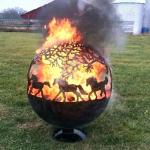 800mm Diameter Rustic Red Outdoor Corten Steel Fireplace Pit Or Customized