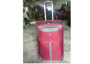 China Popular 4 Piece Set Iron Trolley Eva Luggage Suitcase Set Made Of 600D Twill Fabric factory