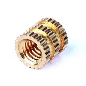 China Customized Threaded Brass Knurled Insert Nut For Plastics on sale