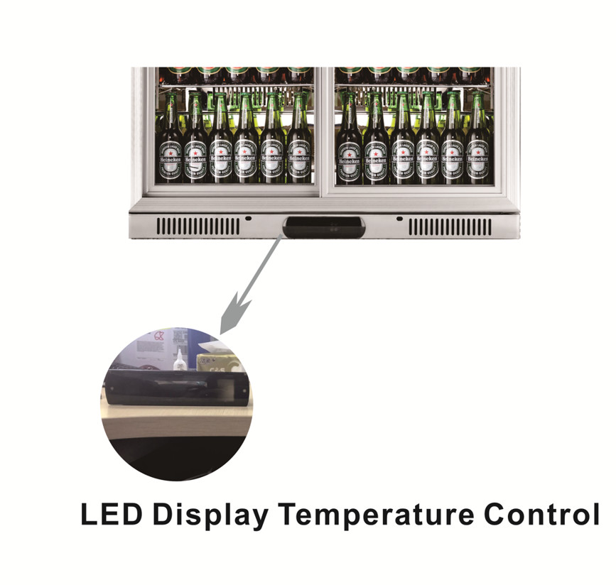 High Capacity Beer Cooler Refrigerator , Kitchen Under Counter Fridge Fan Cooling
