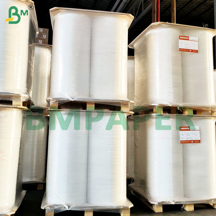 China Bio-degradable 28gsm Wrapping Paper Rolls For Disposable Straws factory