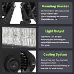7.5-inch Car Accessory 36W IP68 Double Row Curved LED Lightbar Running Light DRL