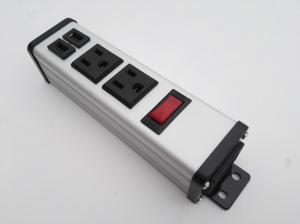 China Universal 2 Outlet Travel Power Bar With Usb Ports Surge Protention / Overload Protection factory