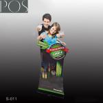 customized tire display stand/Floor corrugated display carton for tyre