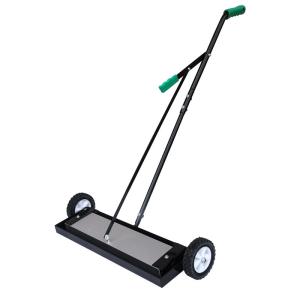 China Rubber Handle Magnetic Sweeper Cleaner 35″/47″/59″ Or 18″/24″30″/36″ Widths Magnetic factory