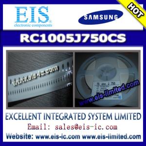 China RC1005J750CS - SAMSUNG - THICK-FILM CHIP RESISTOR - Email: sales009@eis-ic.com factory