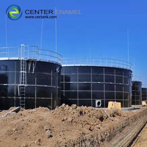 China 1500v Holiday Test Glass Fused To Steel Potable Water Tanks factory