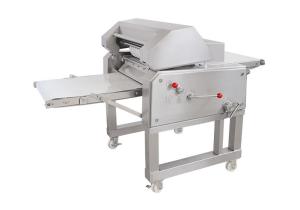 China 18m / Min Meat Processing Machine Wide Ranging Automatic Pork Skin Peeler Equipment Cutting Thickness 17cm on sale