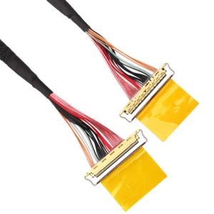 China 36 AWG Full Hd LVDS LCD Cable Assembly I-Pex 20453-240t-01 To 20453-240t-01 factory