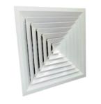 Square Ducted Air Conditioning Outlets Airflow Distribution