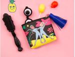 Holding a large capacity purse wallet coin tassel students