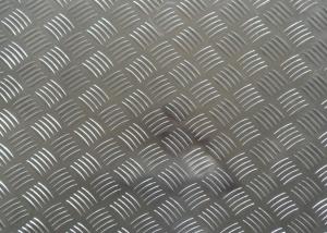 China Thickness 0.08mm Diamond Stucco Aluminium Heat Transfer Sheets With Five Bars factory