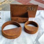 Customization Garden Wall Flower Pots Decorative Hanging Corten Metal Planters