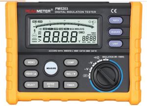 High Precision Digital Insulation Resistance Tester 1000 Volt And 10GOhm Detection