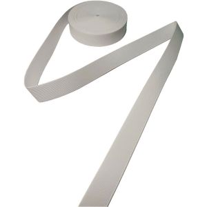 Wholesale Durable Underpants Polyester Elastic Webbing Thick Flat Woven White