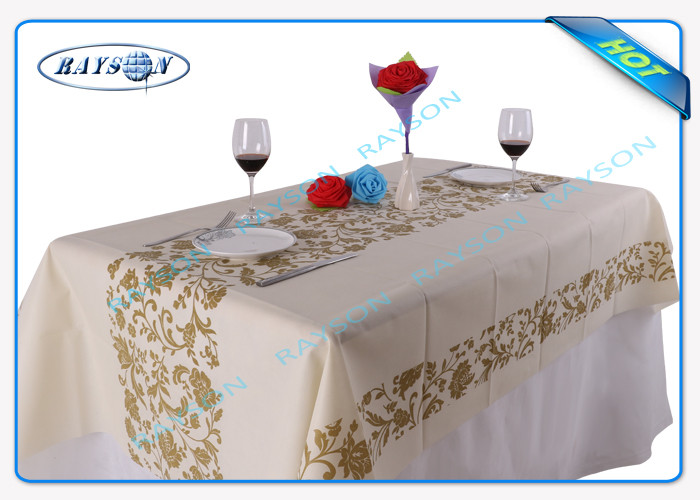 Environmental Disposable Spunbond Non Woven Tablecloths For Hotel