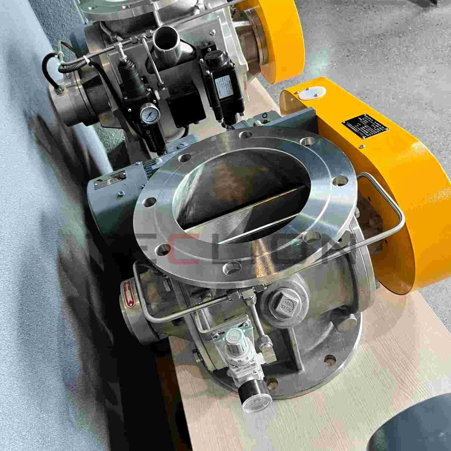 Stainless Steel Rotary Air Valve Lock Feeder In Cement Plant Conveying PP Powder