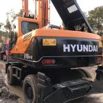 Hyundai 210w-9 R210w-9 Used Wheel Excavator Good Condition Original Hydraulic