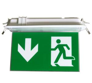 China Energy Saving LED Rechargeable Emergency Exit Sign Ni-Cd Battery Emergency Exit Light factory
