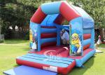 Outdoor Kids Inflatable Bouncing Castle Minion Bounce House , 0.55mm PVC