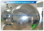 PVC Silver Inflatable Mirror Ball , Christmas Inflatable Yard Decorations