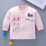 Cute Cotton 3 Years Girls Windproof Winter Jacket Panda Animal Print Jacket Pink