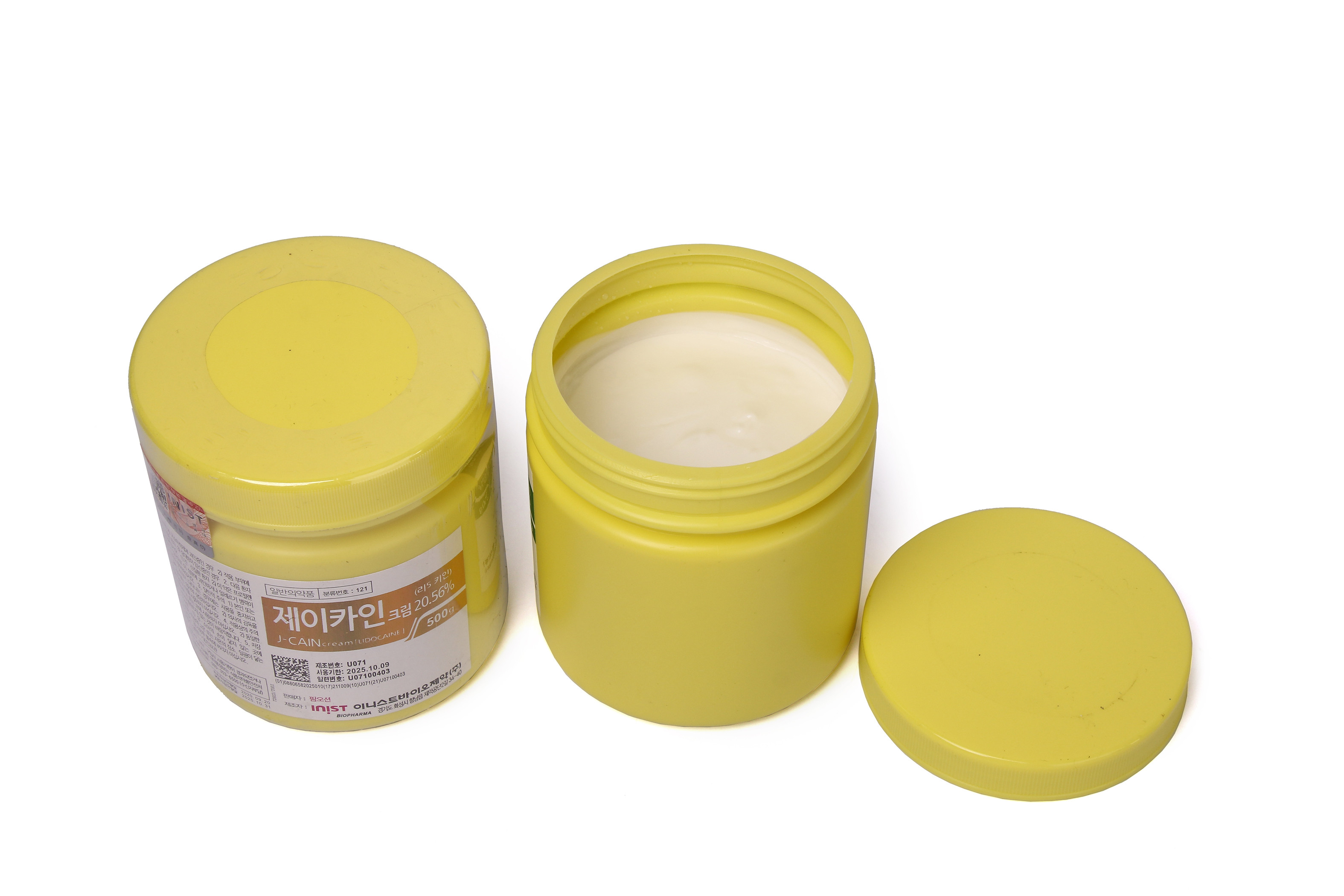 J-CAIN 500 Gram Korean Tattoo Numbing Cream Green Red Blue Golden Silver Label 15.6% 29.9% OEM Package Good Price