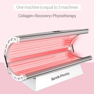 China 2025 New Hot Sell Horizontal Solarium Sunbed Tanning Machine Beauty Salon Light Therapy Device for Whole Body Tan Beauty Skin Care Combines UVA and factory