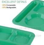 fast food boxes custom logo printing, Compostable plastic food container, eco