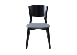 China Concise Artificial Gray Upholstered Dining Chairs factory