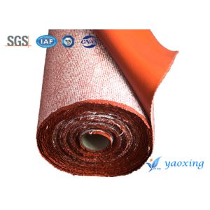 China 3mm Heat Insulation Silicone Fiberglass Fabric , Silicone Treated Fabric factory