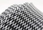 Black White Wiring Harness PET Braided Electrical Sleeving 3.0mm 80.0mm