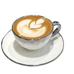 Light Luxury Coffee Cup Ceramic Electroplated Silver Edge Exquisite Tea Coffee