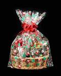 Cellophane Wrap Roll - Xmas Cellophane Wrap For Christmas To Wrap Gift Basket,