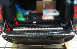 China Stainless Steel Back Door Sill Plates for BMW F15 New X5 2014 , Inner Scuff Plate factory