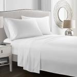 Sustainable Soft Bed Set 1800TC Solid Egyptian Cotton Fitted Sheet 4 Piece Quilt