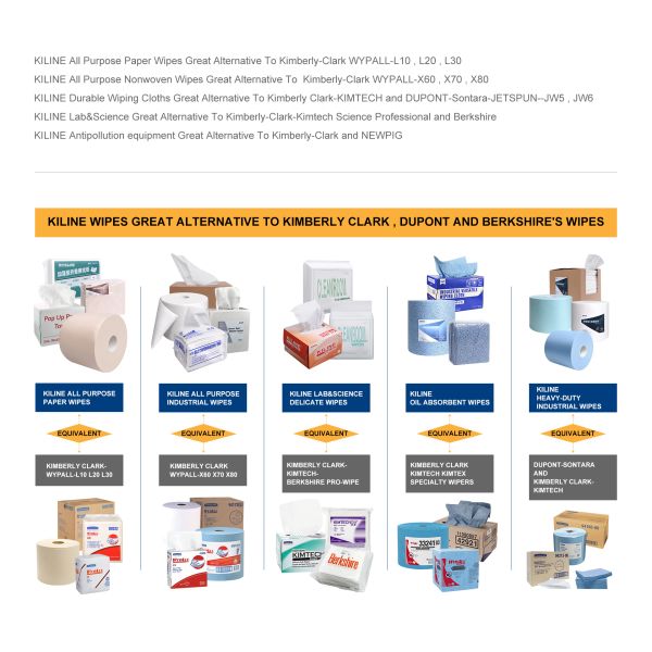 25x25cm Size 35g GSM Cleanroom Wipers with Viscose 50% Polyester 50% Material for Industrial Cleaning