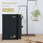 OEM ODM Vertical Hourly Planner 2023 2024 PU Vegan Leather Cover