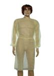 Anti Static Medical Isolation Gowns , Yellow Disposable Coveralls CE Certificate