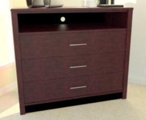 China wooden HPL top hotel bedroom furniture,dresser/chest /TV cabinet DR-0026 factory