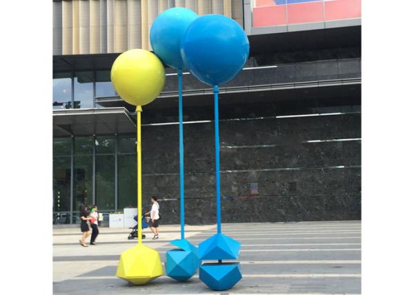 Custom Size Painted Metal Sculpture Stainless Steel Balloon Sculpture For