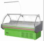Painted Steel Material Food Display Cooler / Deli Fresh Meat Showcase
