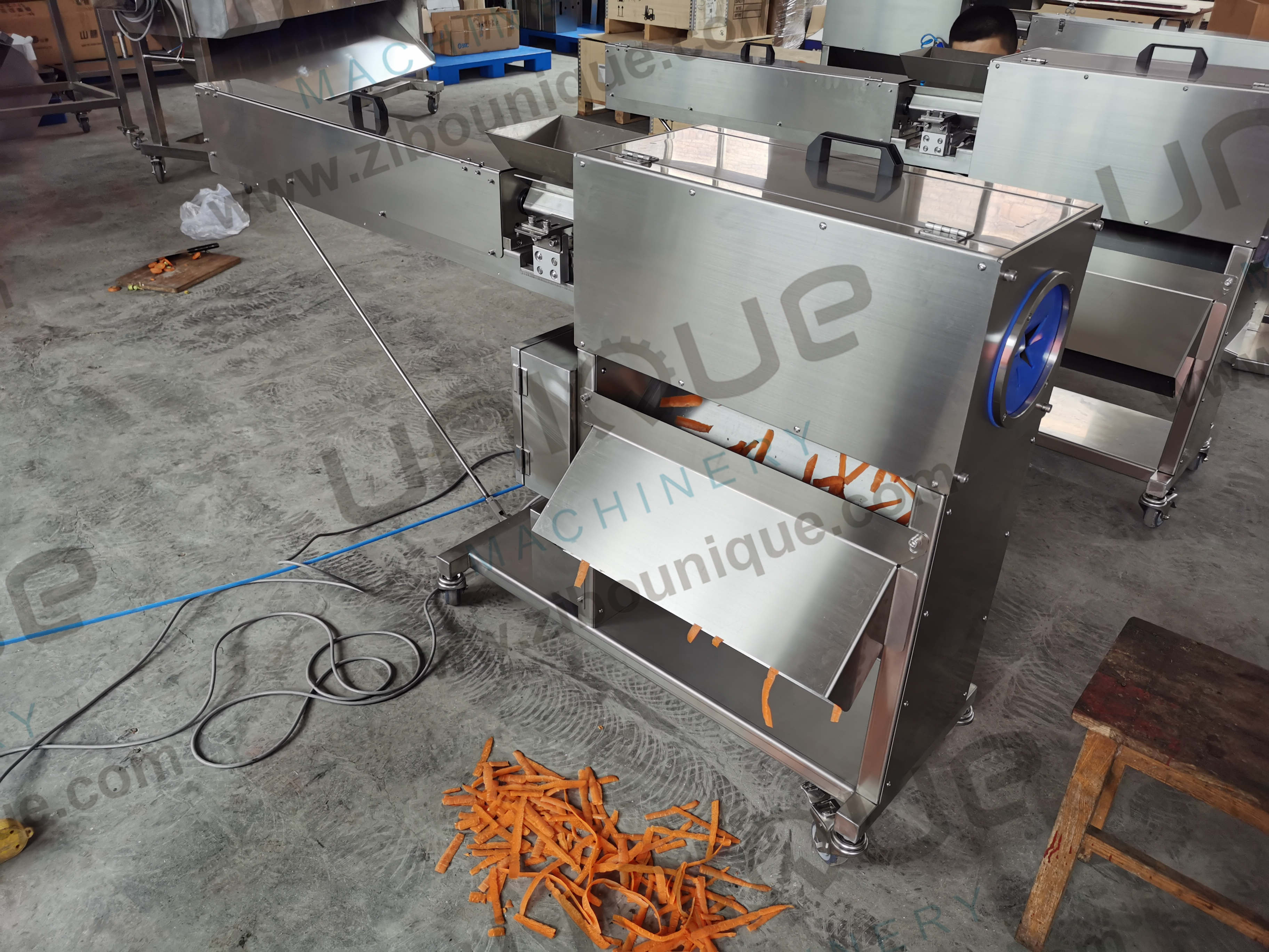 Stainless Steel 304 Peeling Machine for Root Vegetables like Potato Carrot and Radish