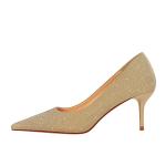 8999-6 European And American Style Fashion Banquet Stiletto High Heels Shallow