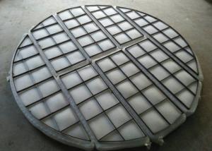 China Teflon Pad Demister With SS 316 L Grids Strong Acid And Alkali Environment factory