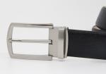 Saffiano Genuine Mens Leather Dress Belt 3.5cm Width 0.18kg Black Color
